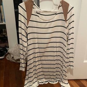 Stripes skater dress